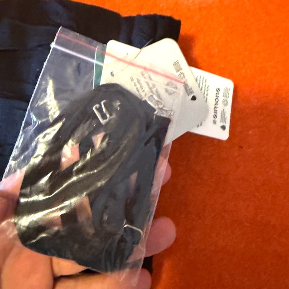 Black linen blend corset like tube short dress with removable straps NWT - Picture 7 of 13